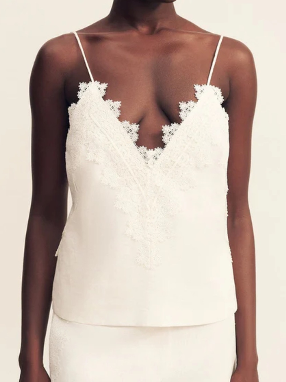Shona Joy Toile Linen Lace Cami